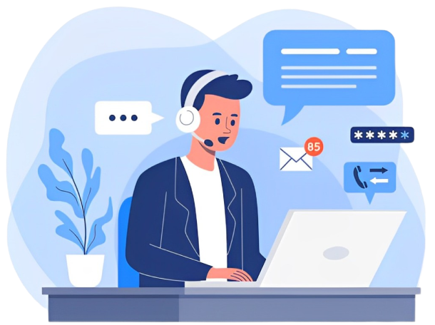 Customer Support Illustration